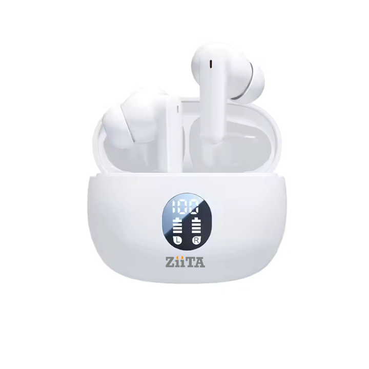 Hot Selling in Ear Wireless Bluetooth Earphones with High Sound Quality Long Battery Life Sports Running Earphones (White) Model M69