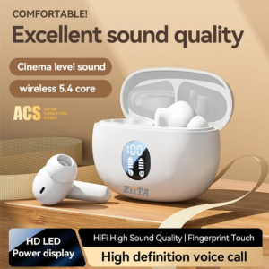 Hot Selling in Ear Wireless Bluetooth Earphones with High Sound Quality Long Battery Life Sports Running Earphones (White) Model M69